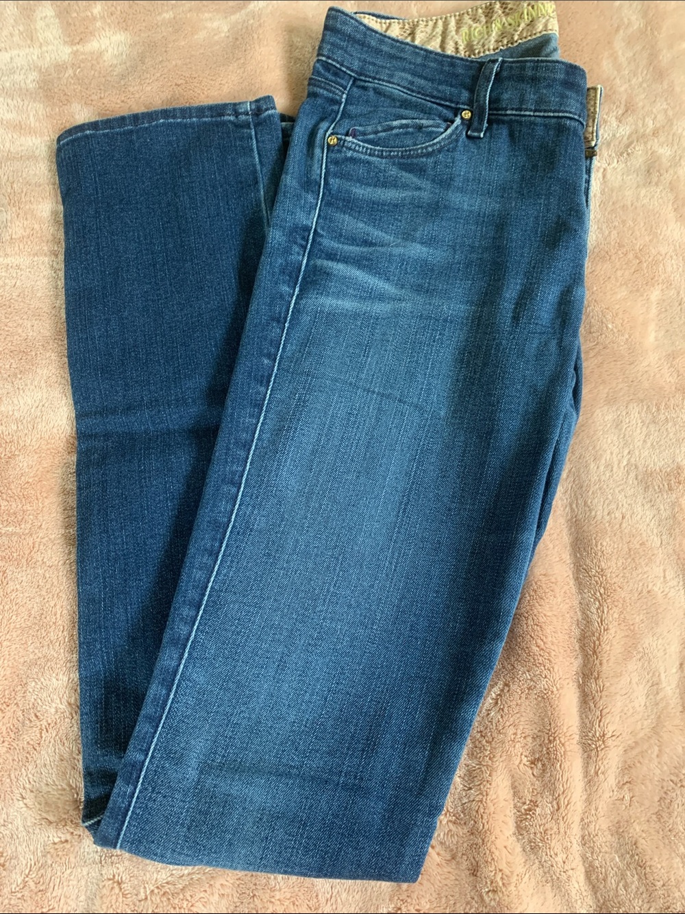 Rich Skinny Snake Print Inner Denim Jeans